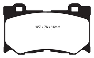 EBC 08-13 Infiniti FX50 5.0 Redstuff Front Brake Pads