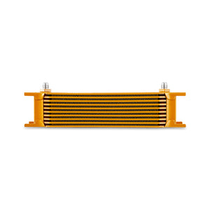 Mishimoto Universal -6AN 10 Row Oil Cooler - Gold