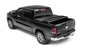 Lund 05-12 Dodge Dakota (6.5ft. Bed w/o Utility TRack) Genesis Tri-Fold Tonneau Cover - Black