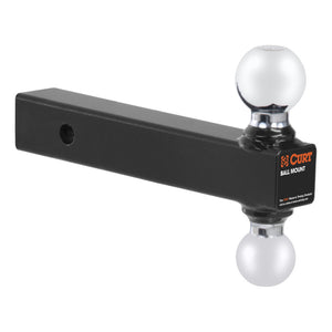 Curt Multi-Ball Mount (2in Solid Shank 2in & 2-5/16in Chrome Balls)