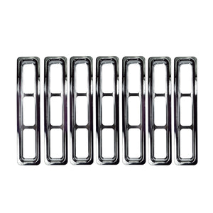 Rugged Ridge Grille Inserts Chrome 97-06 Jeep Wrangler