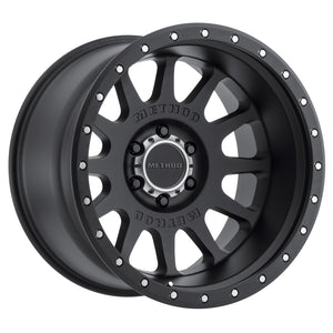 Method MR605 NV 20x12 -52mm Offset 6x5.5 106.25mm CB Matte Black Wheel