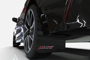 Rally Armor 08-10 Subaru WRX / 08-11 Impreza 2.5i (Hatch/Sedan) Black Mud Flap BCE Logo