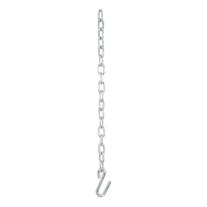 Curt 27in Safety Chain w/1 S-Hook (5000lbs Clear Zinc)