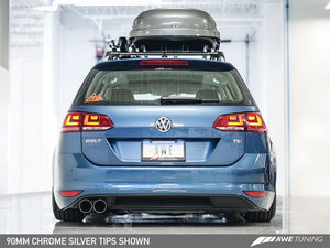 AWE Tuning VW MK7 Golf SportWagen Track Edition Exhaust w/Diamond Black Tips (90mm)