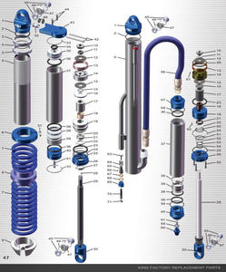 King Shocks 3.0 RS Cylinder Smooth 16