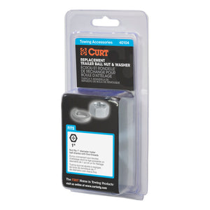 Curt Replacement Trailer Ball Nut & Washer for 1in Shank