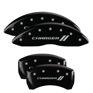 MGP 4 Caliper Covers Engraved Front & Rear SRT4 Yellow finish black ch