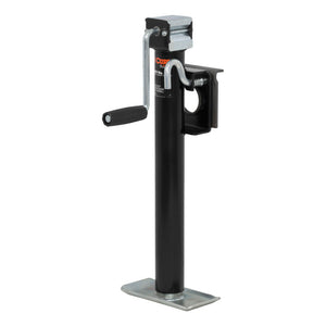 Curt Bracket-Mount Swivel Jack w/Side Handle (2000lbs 15in Travel)