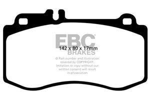 EBC 10+ Mercedes-Benz E350 3.5 AMG Sport Package Yellowstuff Front Brake Pads