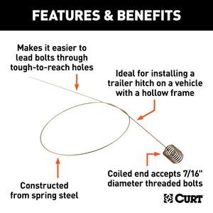 Curt Fish Wire for 7/16in Diameter Bolts