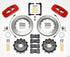 Wilwood AERO4 Rear Kit 14.25in Red 2008-2009 Pontaic G8 w/Lines