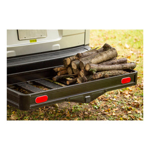 Curt 49in x 22-1/2in Basket-Style Aluminum Cargo Carrier