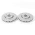 Power Stop 14-19 Chevrolet Corvette Front Evolution Drilled & Slotted Rotors - Pair