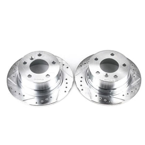 Power Stop 96-02 BMW Z3 Rear Evolution Drilled & Slotted Rotors - Pair