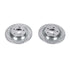 Power Stop 06-10 Mazda 5 Rear Evolution Drilled & Slotted Rotors - Pair