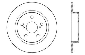 StopTech SportStop 10-13 Scion tC Slotted & Drilled Left Rear Rotor