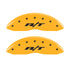 MGP 4 Caliper Covers Engraved Front & Rear RT1-Truck Yellow finish black ch
