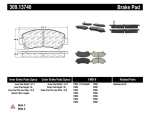 StopTech Performance Brake Pads