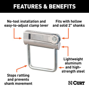 Curt Anti-Rattle Clamp (Fits 2in Receiver)