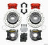 Wilwood Forged Dynalite P/S Park Brake Kit Drilled Red Mopar/Dana 2.50in Off w/Snap Ring Brng
