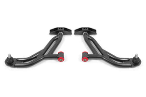 BMR Suspension 05-14 Ford Mustang Lower A-Arms - Black Hammertone - Non-Adjustable