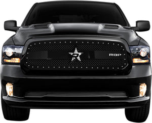 RBP RX-3 Series Studded Frame 1pc. Grille 13-17 Dodge Ram 1500 - Black