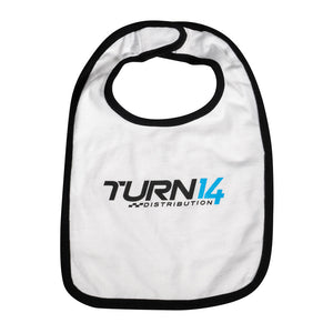 Turn 14 Distribution Baby Bib - White