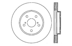 StopTech 02 Lexus ES250/300/330/350/06-12 IS250/300/350 Drilled Right Front Rotor