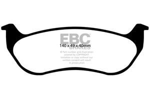 EBC 07-11 Ford Explorer Sport Trac 4.0 Yellowstuff Rear Brake Pads