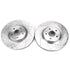 Power Stop 13-19 Ford Escape Front Evolution Drilled & Slotted Rotors - Pair