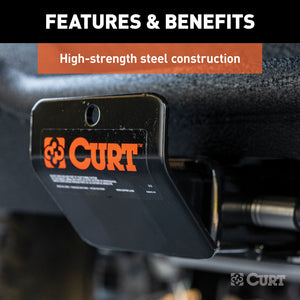 Curt Hitch-Mounted Skid Shield (Fits 2in Receiver)