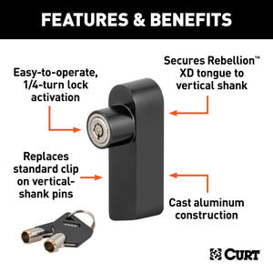 Curt Replacement Rebellion XD Tongue Lock