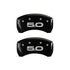 MGP Rear set 2 Caliper Covers Engraved Rear 2015/50 Black finish silver ch
