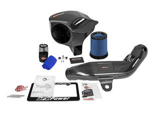 aFe Black Series Carbon Fiber CAIS w/Pro 5R Filter 16-18 BMW M2 (F87) L6-3.0L