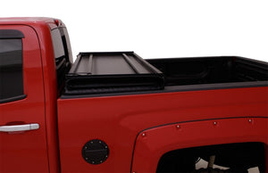 Lund 07-13 Chevy Silverado 1500 Fleetside (8ft. Bed) Hard Fold Tonneau Cover - Black