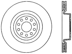 StopTech 04-09 Audi S4 Drilled Left Front Rotor