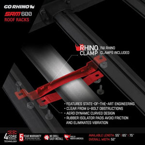 Go Rhino SRM600 Series Tubular Rack - 75in