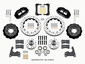 Wilwood Narrow Superlite 6R Front Hub Kit 12.88in Drilled 65-72 CDP C Body -Drum