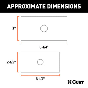 Curt Reducer Sleeve Set (3in to 2-1/2in to 2in Shanks 2 Pieces)