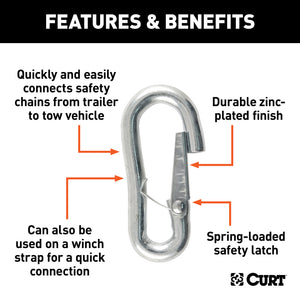 Curt 7/16in Snap Hook (5000lbs)