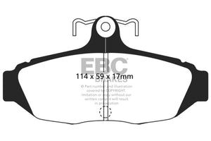 EBC 87-93 Ford Mustang 5.0 Ultimax2 Rear Brake Pads