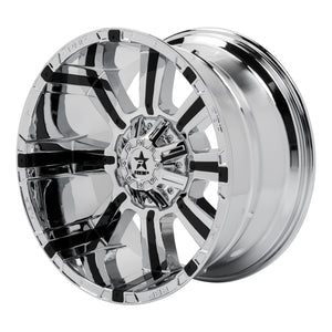 RBP 94R 22x12 8x165.1 BP / 4.75 BS -44mm Offset 117mm CB (Hub Centric) Chrome w/Blk Inserts Wheel