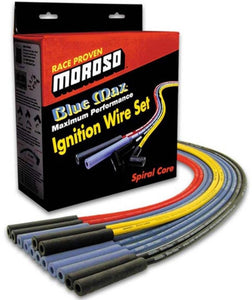 Moroso Universal Ignition Wire Set - Blue Max - Spiral Core - Unsleeved - 135 Degree - Yellow