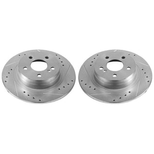 Power Stop 12-16 Mercedes-Benz C250 Rear Evolution Drilled & Slotted Rotors - Pair