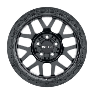 Weld Off-Road W105 17X9.0 Cinch 5X114.3 5X127 ET-12 BS4.50 Gloss Black MIL 78.1