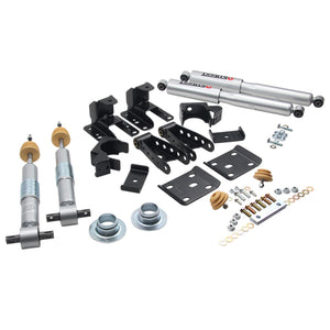 Belltech LOWERING KIT 14-17 Chevy Silverado/Sierra 1in to -2in Front/4in Rear w/ Street Perf Shocks