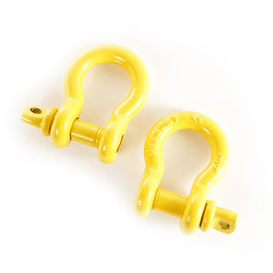 Rugged Ridge Yellow 3/4in D-Rings