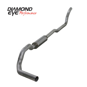 Diamond Eye KIT 4in TB MFLR RPLCMENT PIPE SGL AL: 2-WHEEL DRIVE ONLY 89-93 DODGE CUMMINS 5.9L