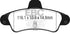 EBC 2001-2003 Mercury Cougar 2.0L Ultimax2 Rear Brake Pads